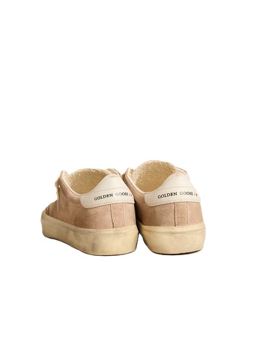 Soul Star in suede rosa con talloncino in pelle bianco latte Golden Goose | GWF00464F005852569825698 POWDER PINK/MILK